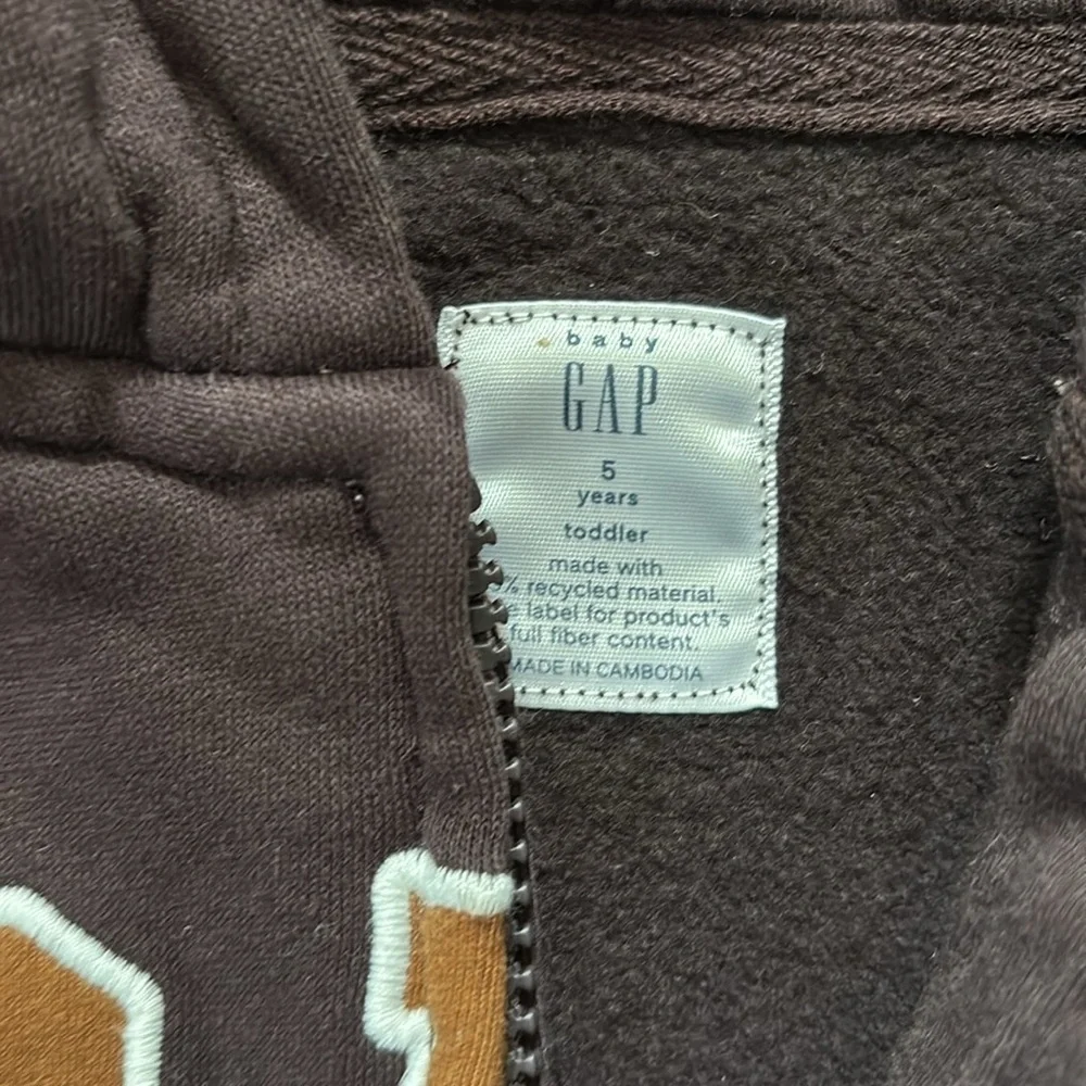 GAP Kids Brown zip Up Hoodie